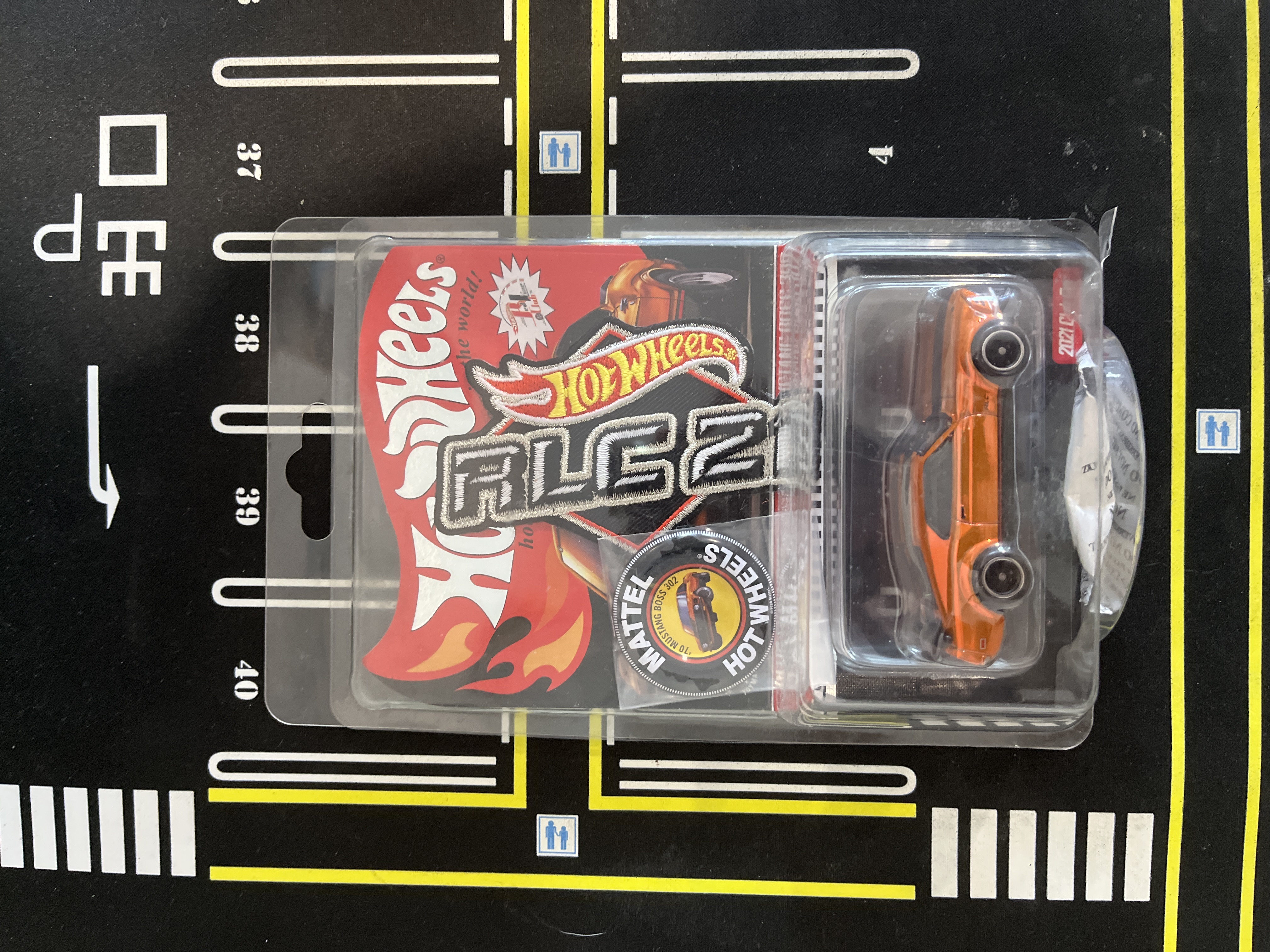 Hotwheels Red Line Club Mustang Boss 302 Orange